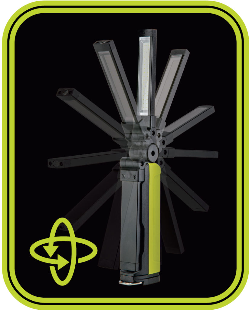 RECHARGEABLE & FOLDABLE LED INSPECTION LIGHT WITH UV - PowerSmith