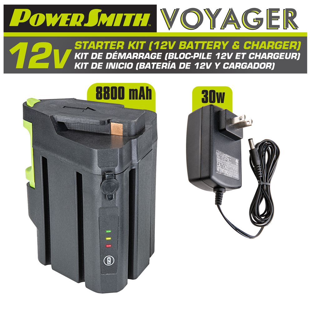 12V STARTER KIT (12V Battery and Charger) - PowerSmith