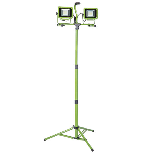 6000 Lumen Dual-Head LED Work Light with Tripod